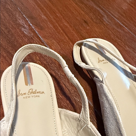 Sam Edelman Cream Slingback Flats - Picture 2 of 6